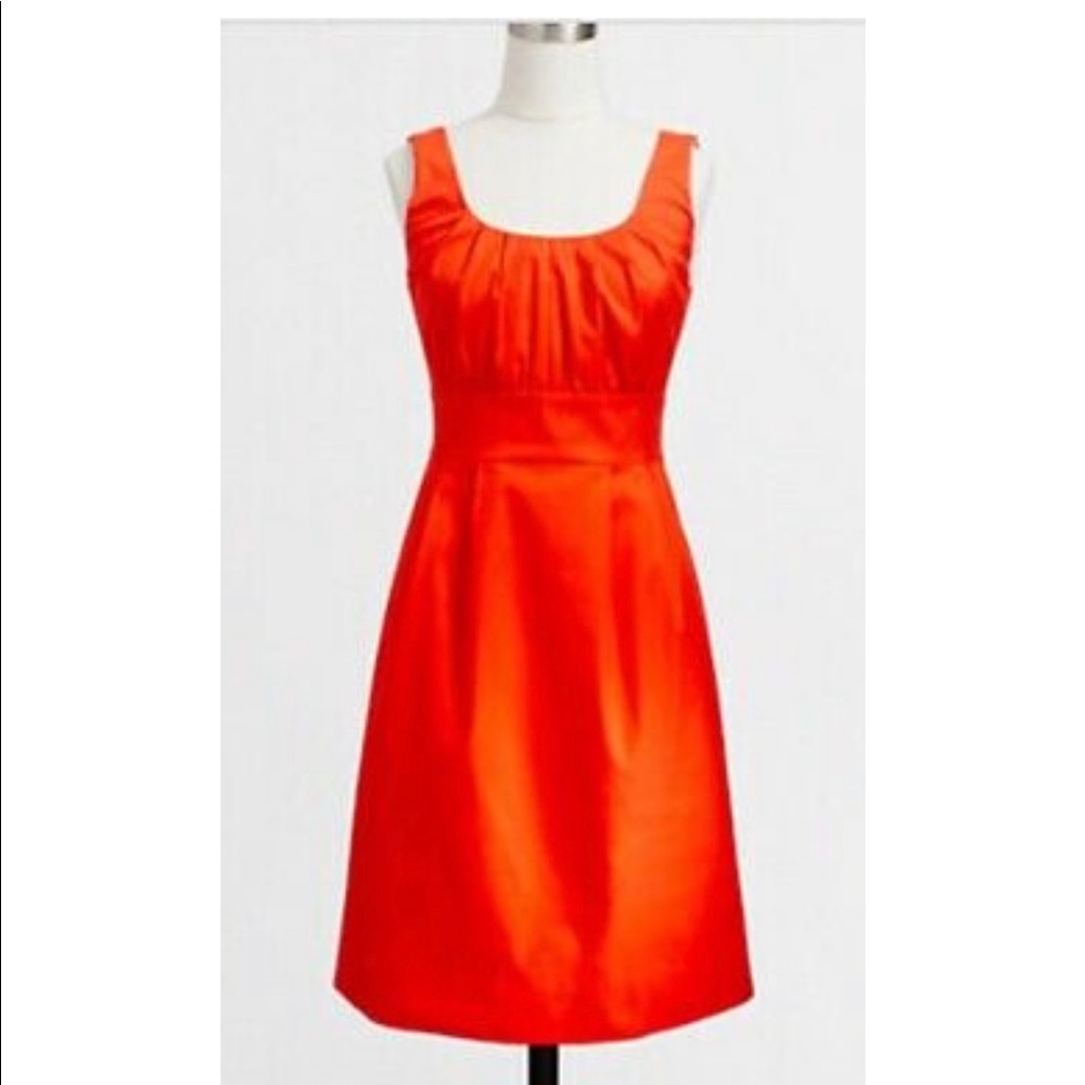 J crew suiting dress red orange color (dry cleaned only)